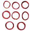 8 Rolls 0.6‑3mm DIY Jewelry Beading Wire Aluminum Craft Wire for Jewelry Making Red