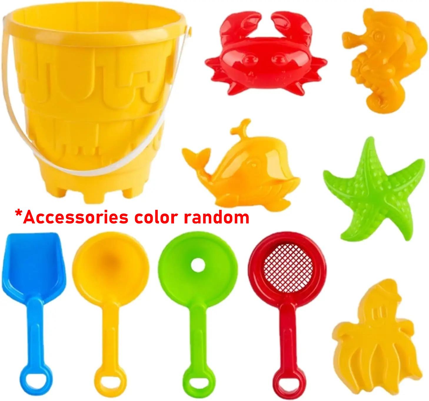 

10Pcs Beach Toys For Kids Sand Toys Set Kids Sandbox Toys Beach Tool Kit With Bucket Shovels Molds Sand Toys For Travel Outdoor