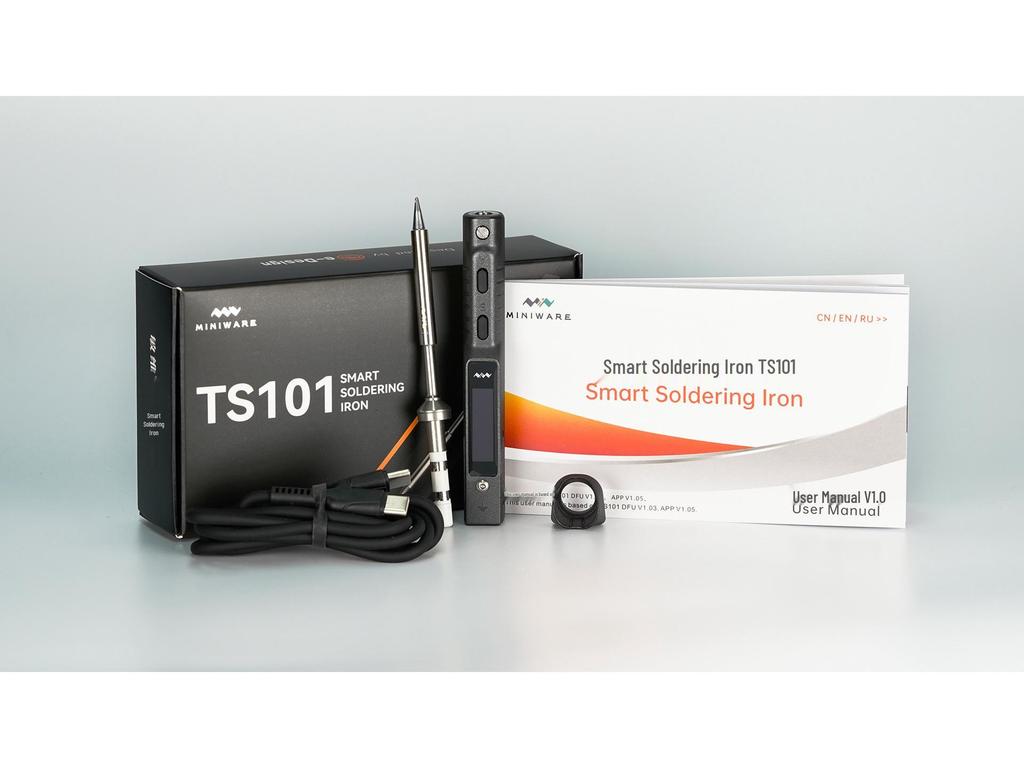 TS101 Digital Electric Soldering Iron Pen, High Power, Adjustable Temperature, Internal Heating, Household Electronics Repair Kit