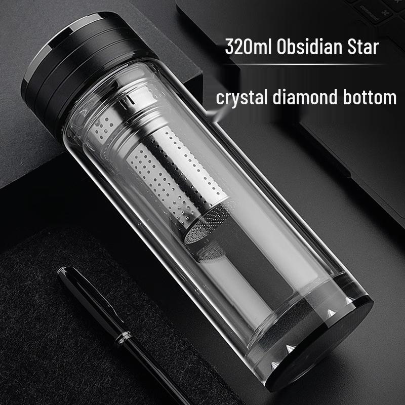 Yisijia Double-Layer Glass Tea Infuser Bottle