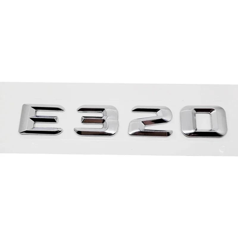 Car Rear Trunk Number Letter Sticker Tail Box Emblem Badge for Mercedes Benz E Class E300 E320 E350 E400 E420 E430 E500 E550 ooo1