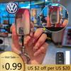 För VOLKSWAGEN VW TPU Bilnyckelfodral Nyckelringsskydd för volkswagen vw magotan polo golf 4 3 6 5 6 mk6 passat b5 b6 b8 b7 touran bora ti