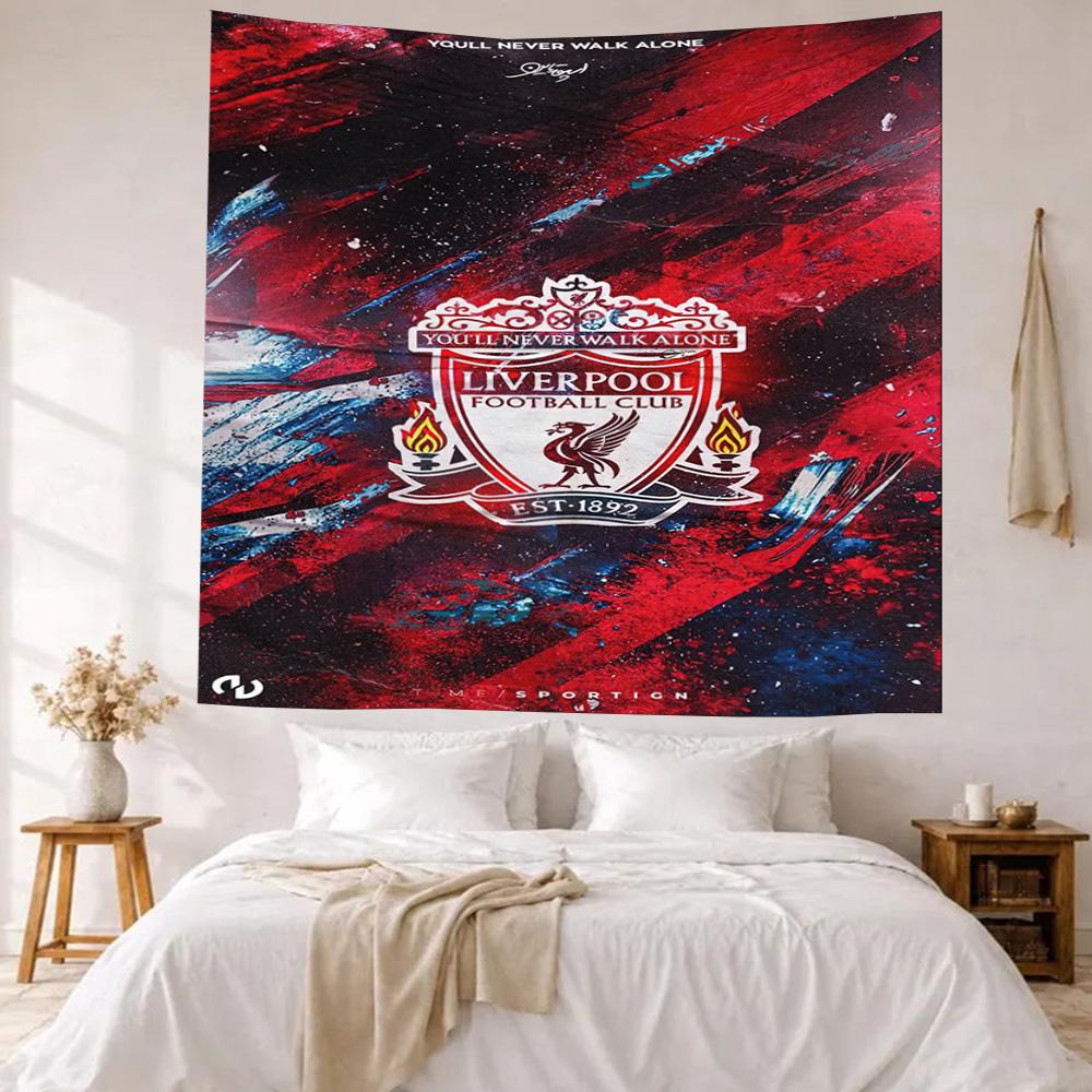 Liverpool Football Club Wall Decor Tapestry Art For Pet Memorial Birthdaywedding Party Backdrop Family Gift