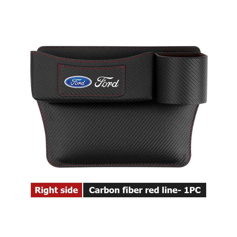 YYQO6 Leather Car Seat Gap Water Cup Holder Box Storage Bag For Ford Escape Ecosport Fusion Explorer Expedition Taurus