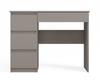 Mijas Left Computer Desk For Laptop 4 Drawers Color Clay Grey For Study And Work