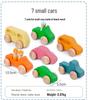 Four Elements Little Tree House Coral Wooden Stackable Building Blocks for Children's Pretend Play