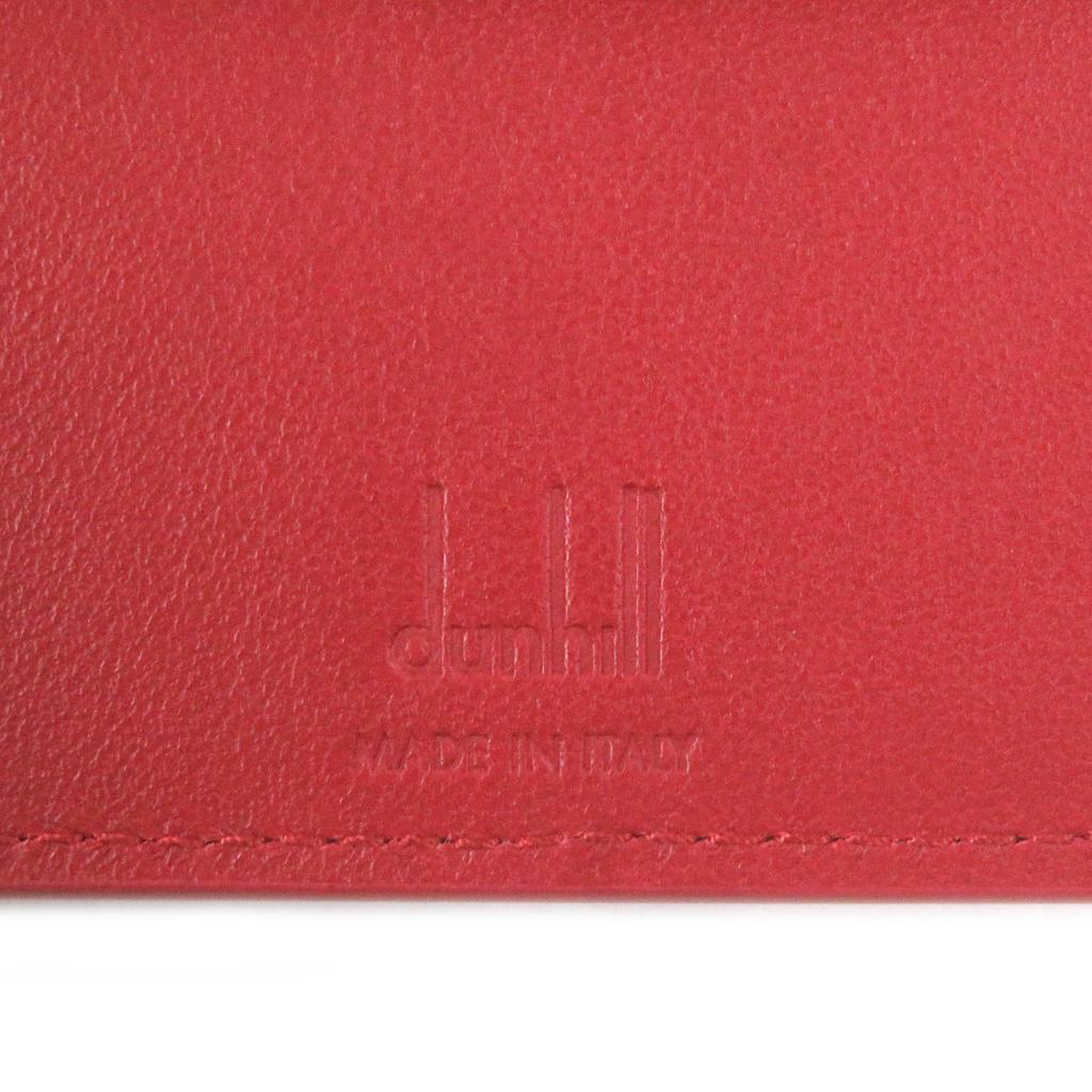 Pristine Dunhill Bifold Wallet GT 4CC Coin case Billfold Red leather mens Used