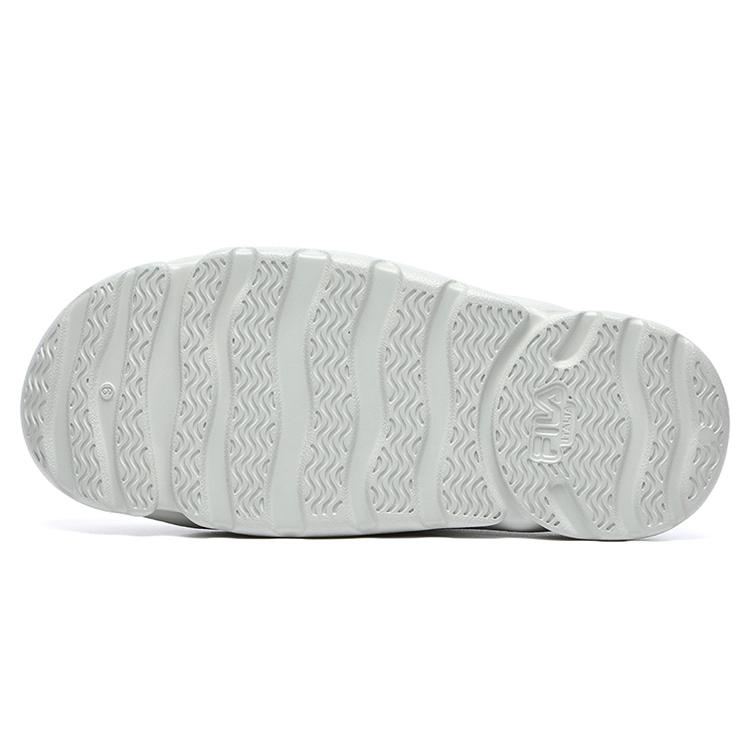 New FILA Swim Retro Slides Rubber Sole Quick Dry Slide Slippers Men's Stone Gray F12M222515FMG