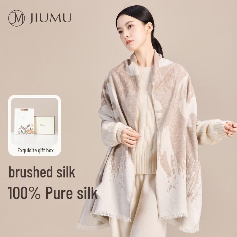 

JIUMU Women s Jacquard Winter Scarf and Shawl One Size