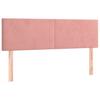 Box Spring Bed with Mattress Pink 140x190 cm Velvet