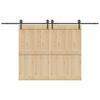 Vidaxl System for Sliding Door Installation, 366 Cm, Steel, Black
