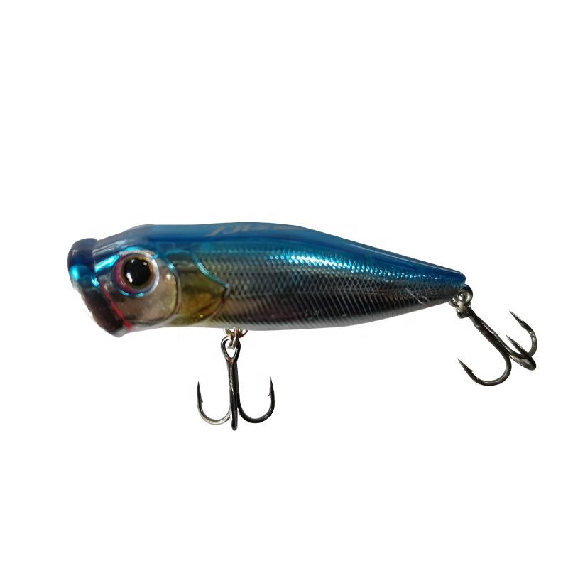 Topwater popper lures 50mm 5g lifelike hard bait fishing lure for sea fishing freshwater fishing (as the picture,50mm&5g)