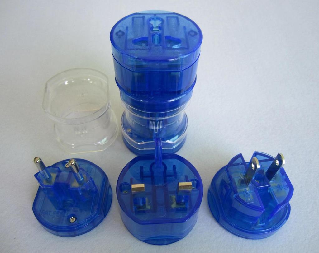 Universal Travel Adapter - UK, US, AU, EU Plugs - All-in-One Converter with Gift Box