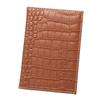 Crocodile Pattern Leather Passport Holder - PU Leather Travel Cover