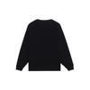 Li Ning Sports Lifestyle Series Logo Long Sleeve Round Neck Fleece Sweatshirt Men Sweatshirt Black AWDSG93-2