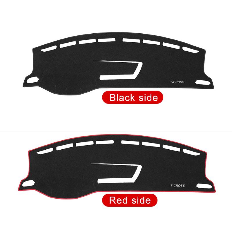 Auto Armaturenbrett Lichtschutzpolster Instrumentenabdeckung Matten Teppiche Für Volkswagen VW T-CROSS T CROSS 2018 2019 2020 2025 2025 2025