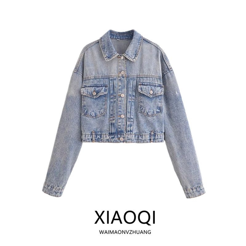 Fashion Style 2024 Summer New Women's Clothing Short Casual Pure Cotton Denim Jacket Coat 8197103