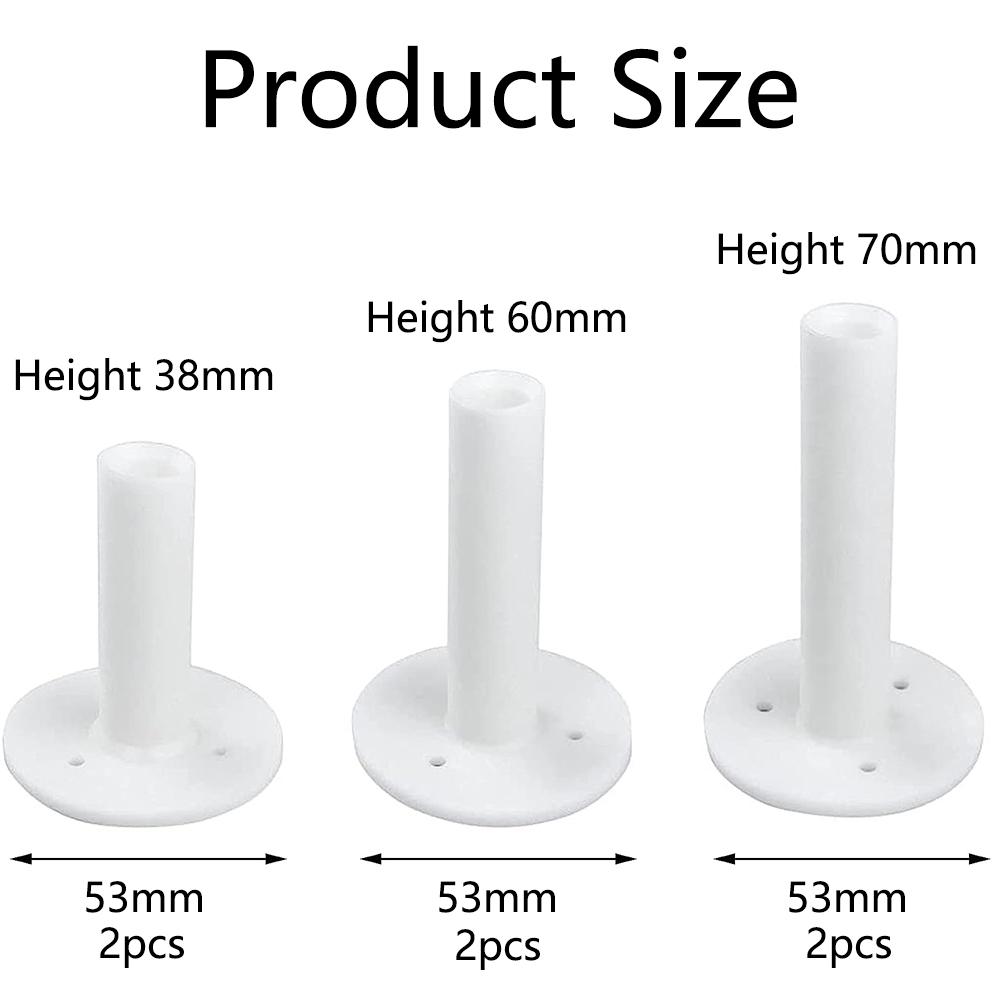 6 Pcs Golf Rubber Driving Range Tees Mixed Size Available for Golf Practicing