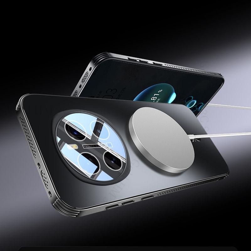 For Magsafe Magnetic Armor Shockproof Case For Honor Magic 7 6 Pro Cooling Magsafing Cover Lens Protector For Honor X60 200 Pro