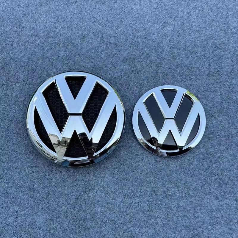 VW GTI GOLF 2026 Heiß für VW VOLKSWAGEN Volkswagen Multivan T5 2011-2015 3D Front Heck Auto Emblem Abzeichen Set, ABS Auto Logo Ersatz