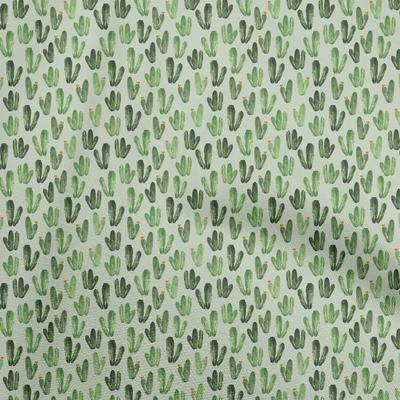 Cotton Flex Pear Green Fabric Cactus Sewing Material Print Fabric By The Yard 40 Inch