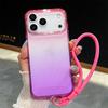 Luxury Dopamine Gradient Color Clear Acrylic Case For IPhone 17 Air 16 15 14 Plus 13 12 Pro Max Shockproof TPU Bumper Hard Cover