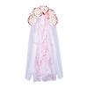 Blood Rose Flower Crown Ghost Cosplay Accessories Hair Hoop with Veil  for Women