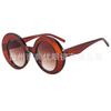 New thick-edged large round sunglasses exaggerated retro shape personalized niche street shooting catwalk outdoor sunglasses