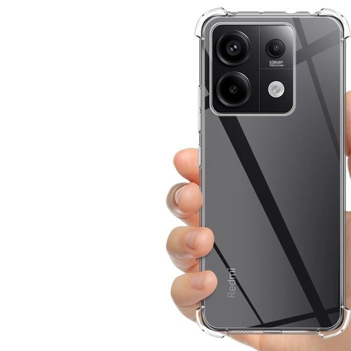 Skal - Phonillico® - Xiaomi Redmi Note 13 5G - Stötsäkert - Mjuk TPU - Transparent