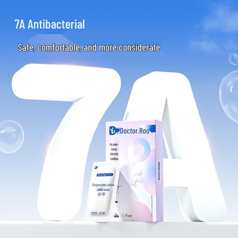 DR.ROOS Women's High-Waist 7A Anti-bacterial Disposable Cotton Underwear