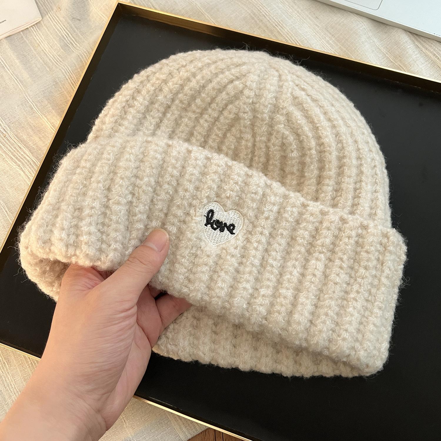 

Knitted Hat for Women In Winter Warmth and Thickened Face Protecting Small Ear Protecting Wool Hat Fashionable Trendy and Cold Hat