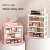 White Luxury Transparent Drawer Desktop Storage Cabinet for Cosmetics and Vanity Organization