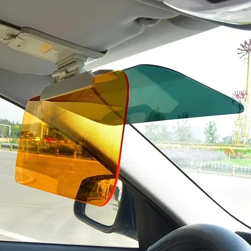 Car Sun Visor Goggle Night Vision Driving HD Anti Sunlight Dazzling Day Mirror UV Fold Flip Down Clear View Interior Mirrors Ama