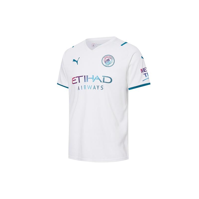 PUMA Manchester City Soccer Jersey Away Replica Jersey White Men s 759211-02 XL