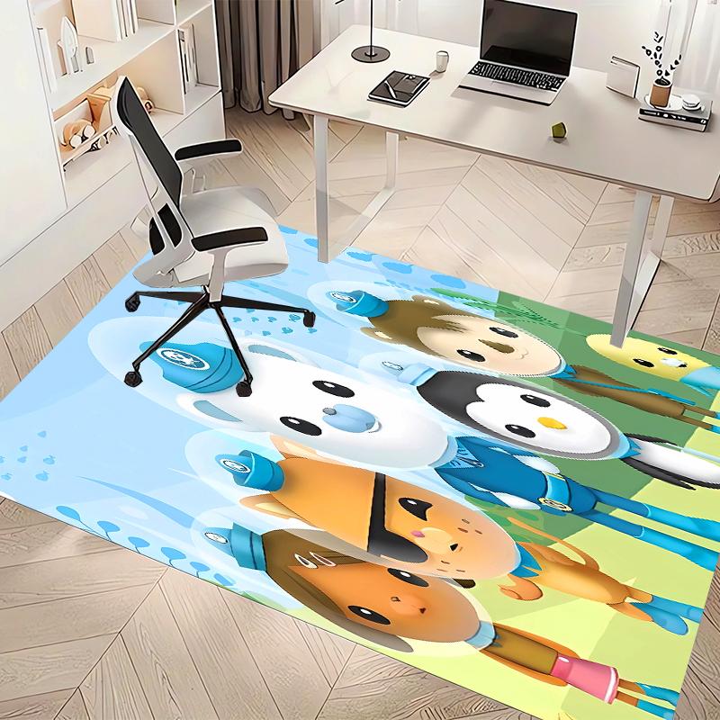 Octonauts Printed Absorbent Washable Carpet, Non-Slip Bathroom Mats, Kitchen Rugs, Yoga Mat,Living Room Entrance, Camping Picnic Rugs