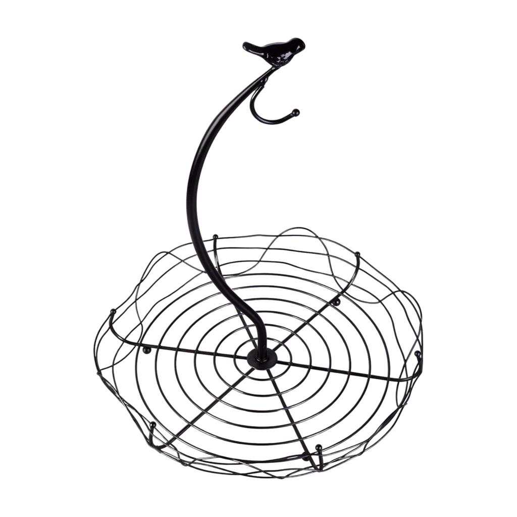 Modern Countertop Fruit Basket Bowl Decorative Metal Fruit Basket Organizers For Kitchen And Dining Room Arrangement