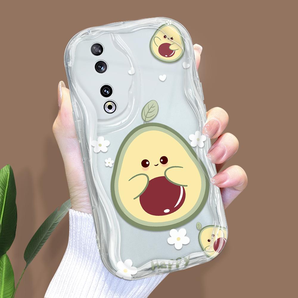 

Милый мультяшный узор, кремовая текстура, мягкий силиконовый чехол с волнистыми краями, чехол для телефона для Huawei Honor Infinix Tecno iPhone Infinix Smart 8 Pro прозрачный