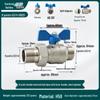Copper Union Ball Valve, DN25, Male Threads, High-Flow Water Heater/Floor Heating Pipeline Valve Switch