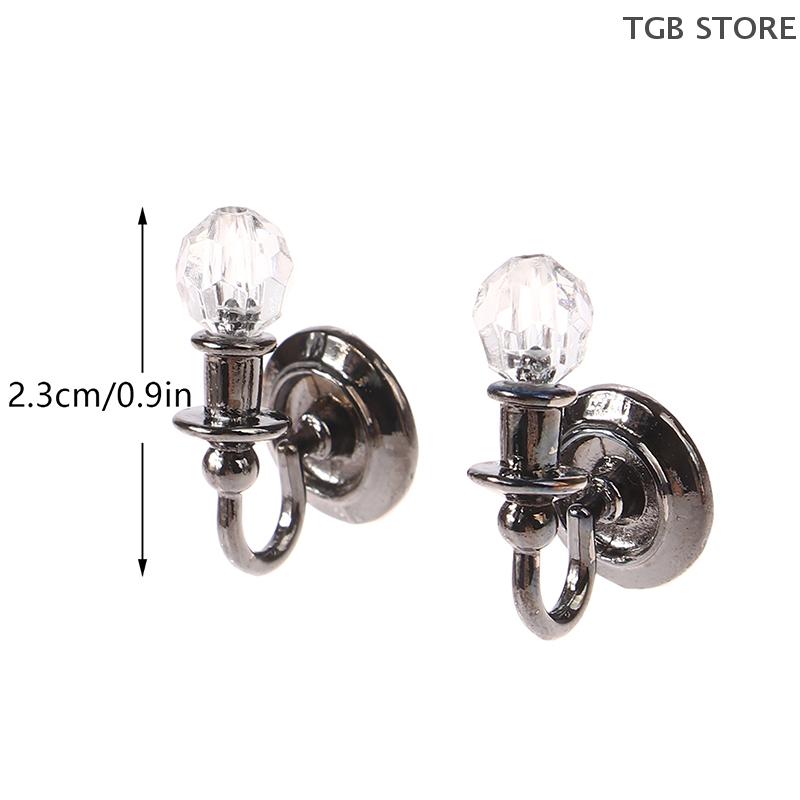 1Pair Miniature Wall Light Lamp Model Decor Toy 1:12 Dollhouse Home Furniture Doll House Accessories