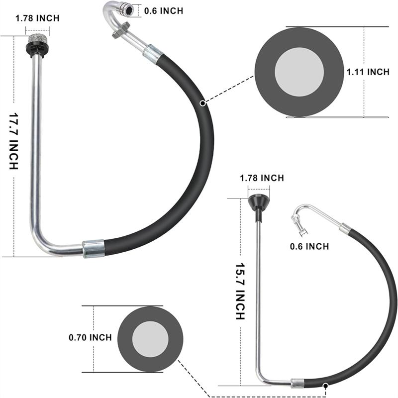 A96I-Hromee-Stainless Steel Suction Hose And Reflux Line Set Kit-Airless Paint Sprayer-Accessories For 390/395/490/495/595/695