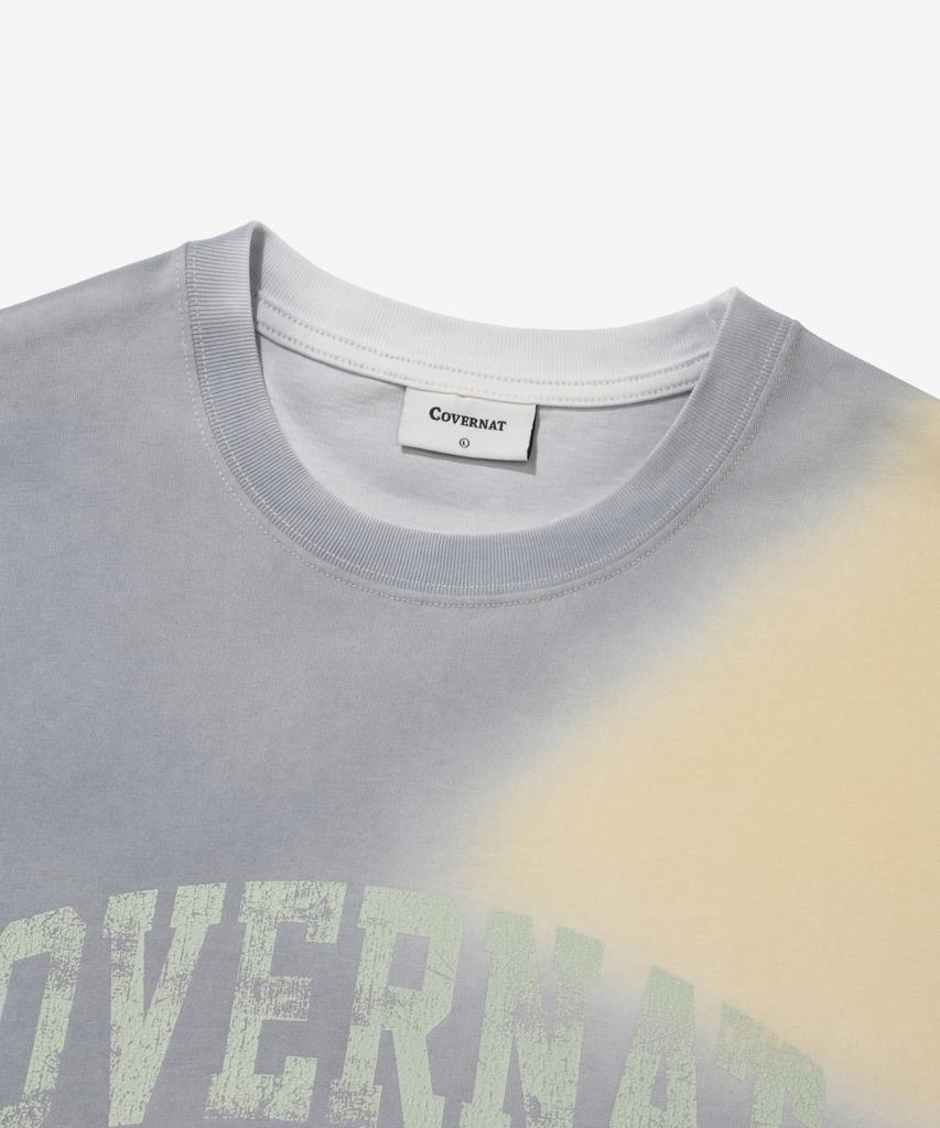 COVERNAT Cracked Arch Logo Dyed T-Shirt Multi
