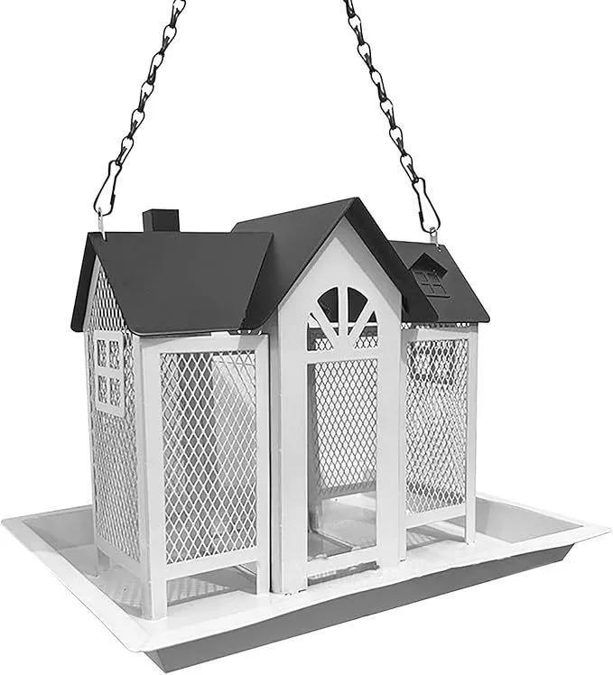 Outdoor Decorative Hanging Bird Feeder and Bird Bath Pendant for Garden and Balcony