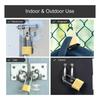 4 Digit Combination Padlock Weatherproof Resettable Heavy Duty Combination Padlock for Outdoor