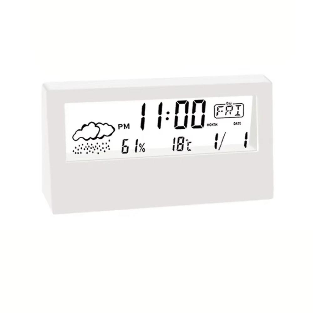 

Multifunction Features Digital Clock Electronic Design Desk Clock Table Decoration белый