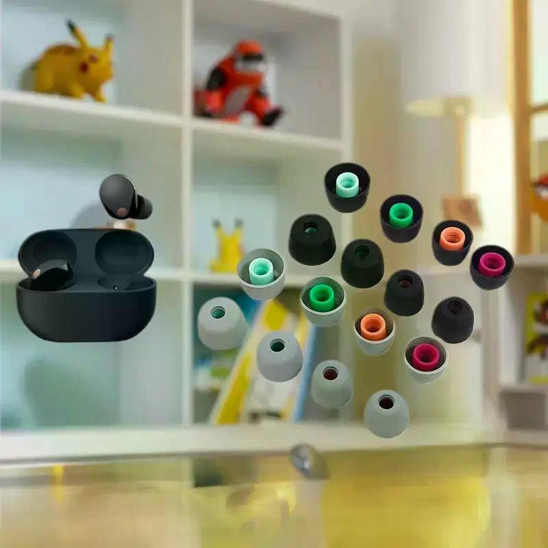 6Pcs Headphones Earplugs Silicone Ear Tips For WF-1000XM5 1000XM4 1000XM3 Oneplus Buds Z TWS Earbuds Eartips