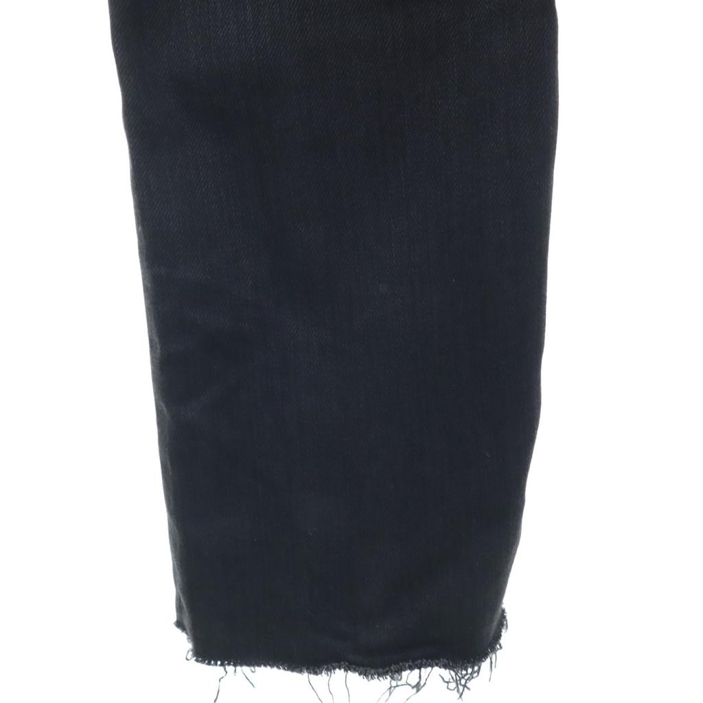 SAINT LAURENT made in Japan Cut-off processing Long pants W29 black Women Used