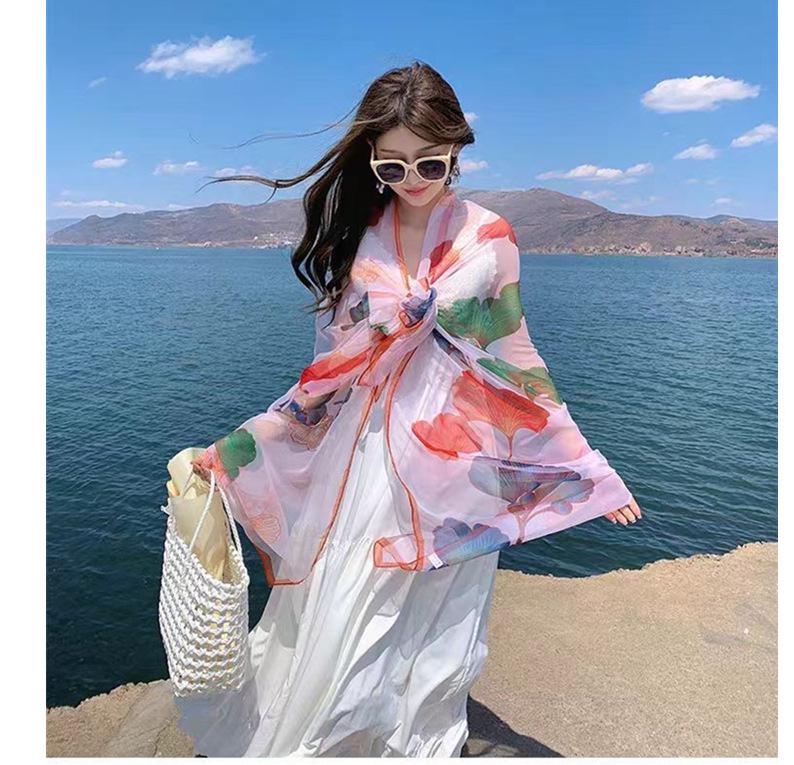 Women's Ethnic-Style Thin UV-Protective Outerwear for Travel, Hainan - Perfect with Dresses, Gauze or Silk Scarves