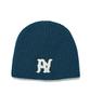 PARTIMENTO Wool Knit Pa Beanie Blue