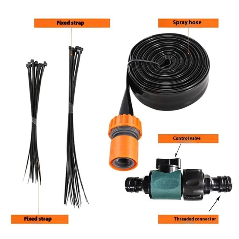 Efficient Outdoor Sprinkler System Outdoor Garden Lawn Sprinkler Nozzle Device with 12m Hose For Backyard Waterpark
