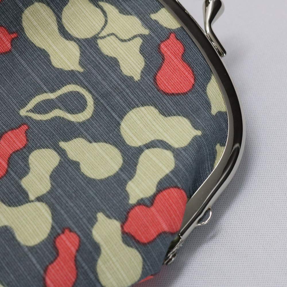 Made In Coin Cotton 11 X Cm Coin Japanese Gray Kyosuke, Japan, Gourd-Shaped Case, Pouch, 11.5 (3.3 Inches), Purse, Wallet, Goods, Mashu, Gourd,
